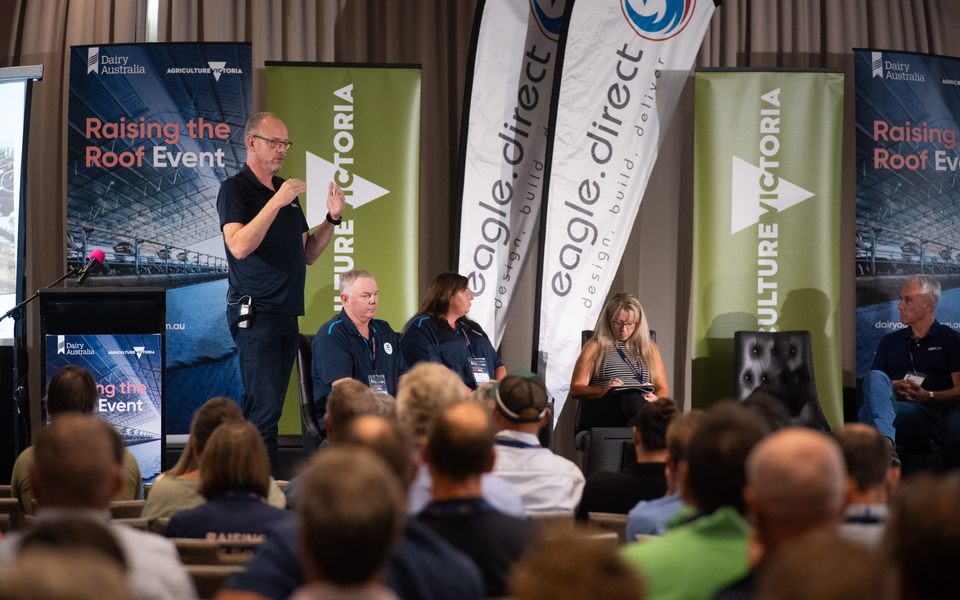 Speaker, audience and panel