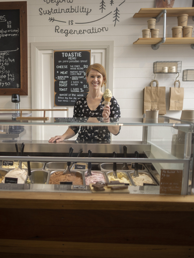 The Pines Micro Dairy Farm. Kel and Mahlah Grey. Cheesemaking, ice-cream