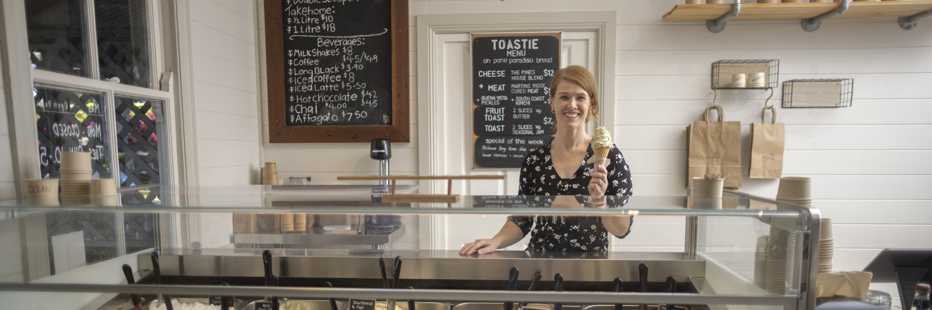 The Pines Micro Dairy Farm. Kel and Mahlah Grey. Cheesemaking, ice-cream