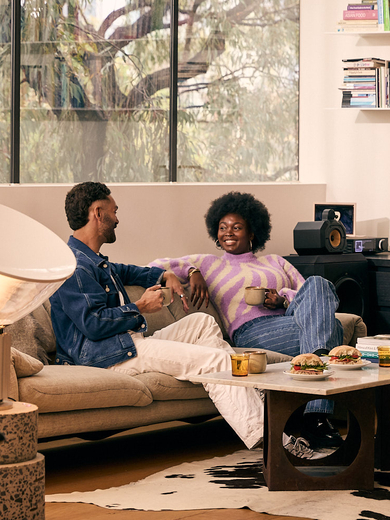 Young people at home