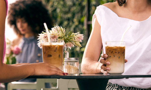 Women drinking coffee