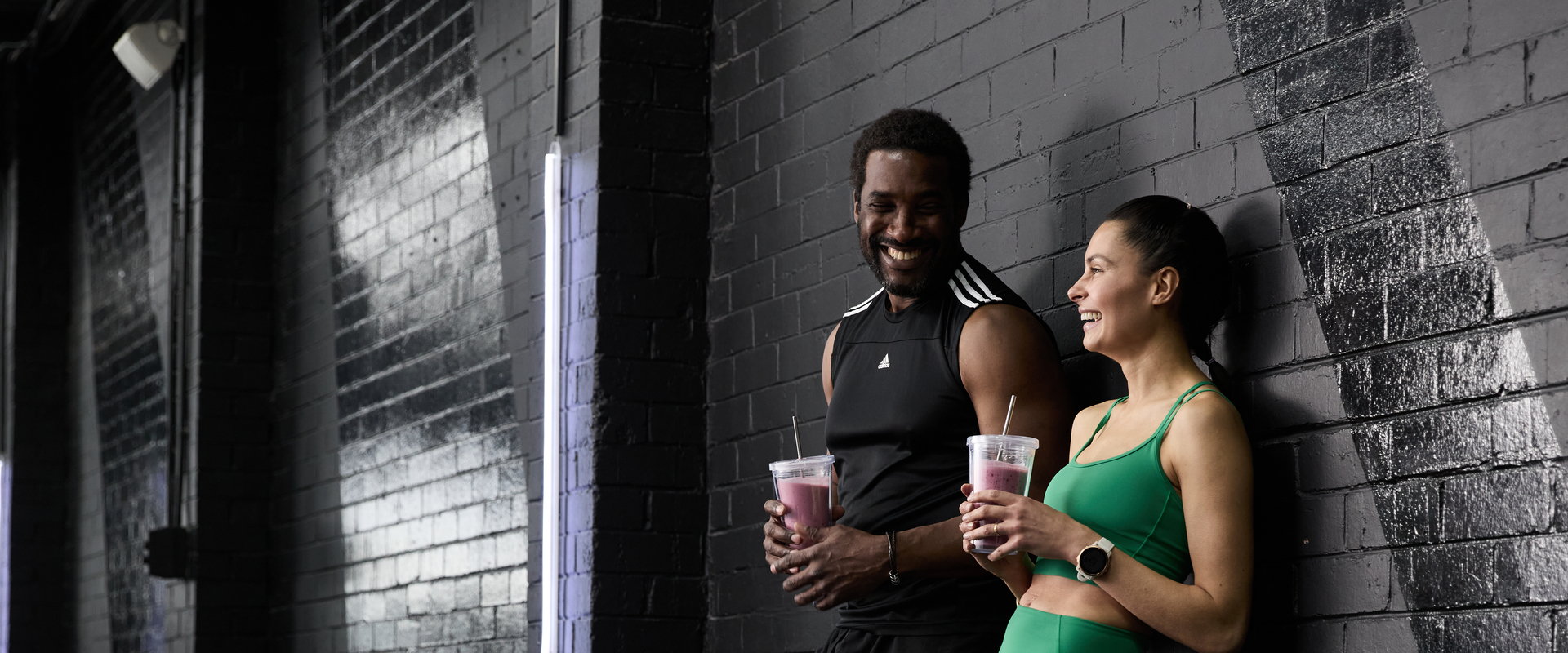 Man and woman in gym