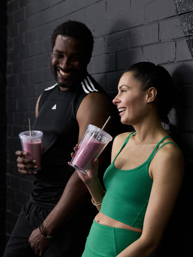 Man and woman in gym