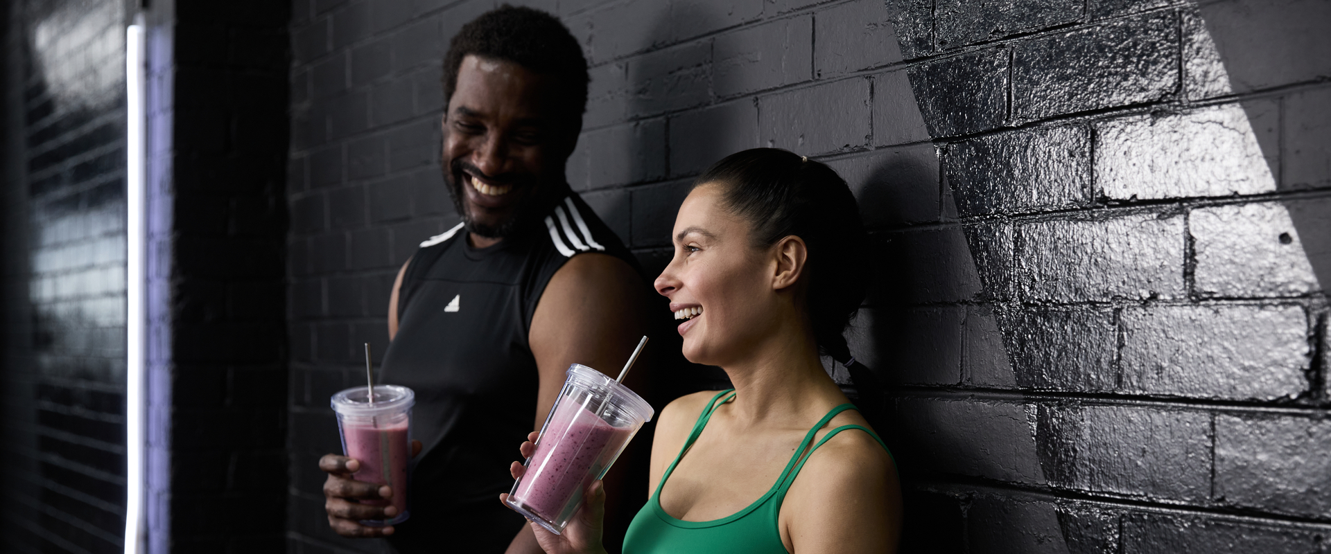 Man and woman in gym